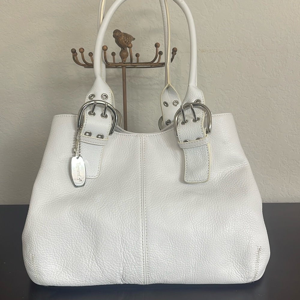 White Tignanello leather handbag.